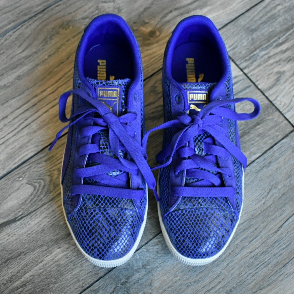 Puma blue sneakers